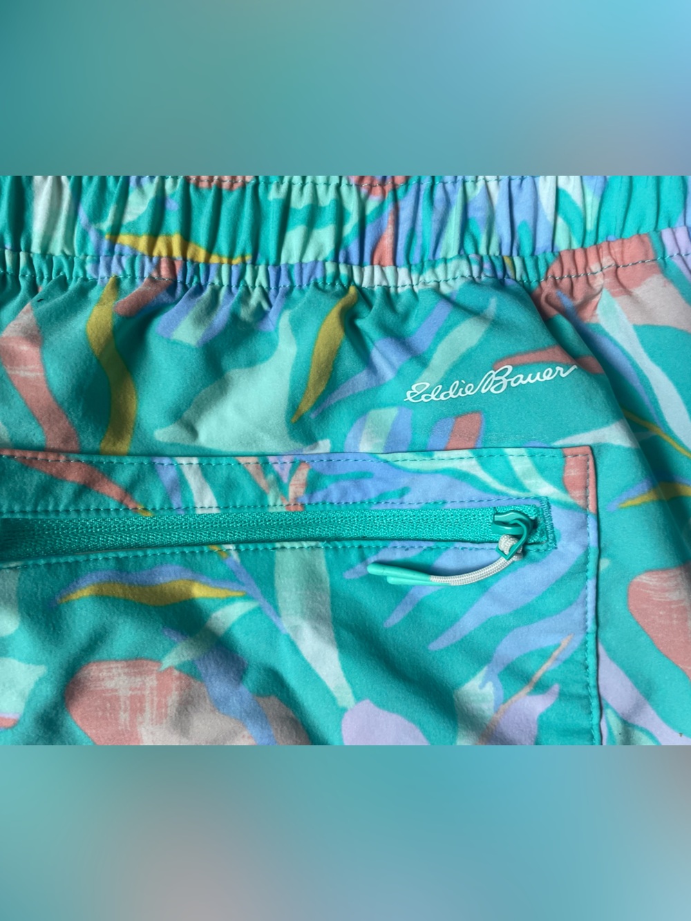 Eddie Bauer XL Tidal aquarium floral print shorts - Picture 3 of 6